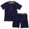 Splendid 2pc Terry Polo Shirt & Short Set Kids