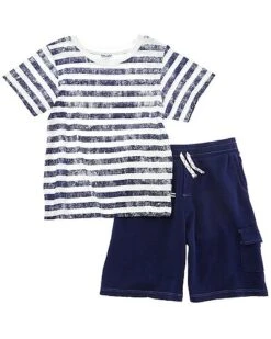 Splendid 2pc Splash Stripe Top & Short Set Kids