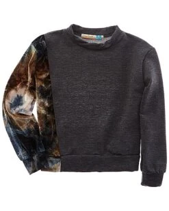 Balloon Sleeve Slashed Pullover Kids