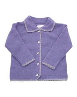 Scallop Edge Wool & Cashmere-Blend Cardigan Kids
