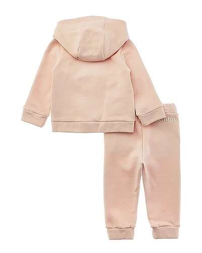 Chloé 2pc Logo Jacket & Pant Set Kids 4 Chloé 2pc Logo Jacket & Pant Set Kids - Image 2