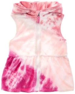 Splendid Rosy Tie Dye Sherpa Vest Kids