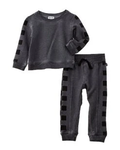 Sale Clothing Store 14 Splendid 2pc Checkered Pullover & Pant Set Kids