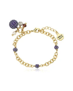 Olly Glitz Glitz Blitz 14K Plated Crystal Bracelet Kids